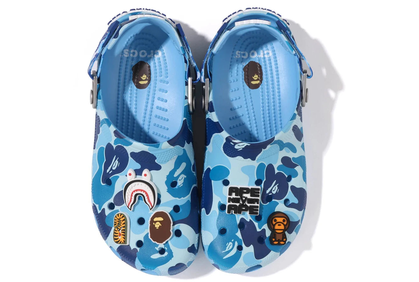 Crocs Classic Clog A Bathing Ape ABC Camo Blue