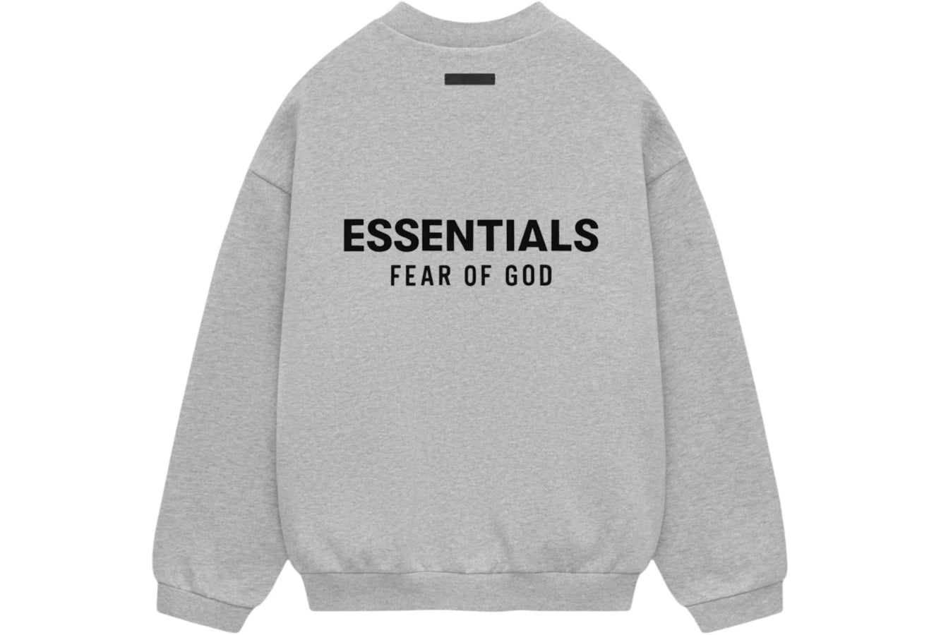 Fear of God Essentials Fleece Crewneck Light Heather Gray
