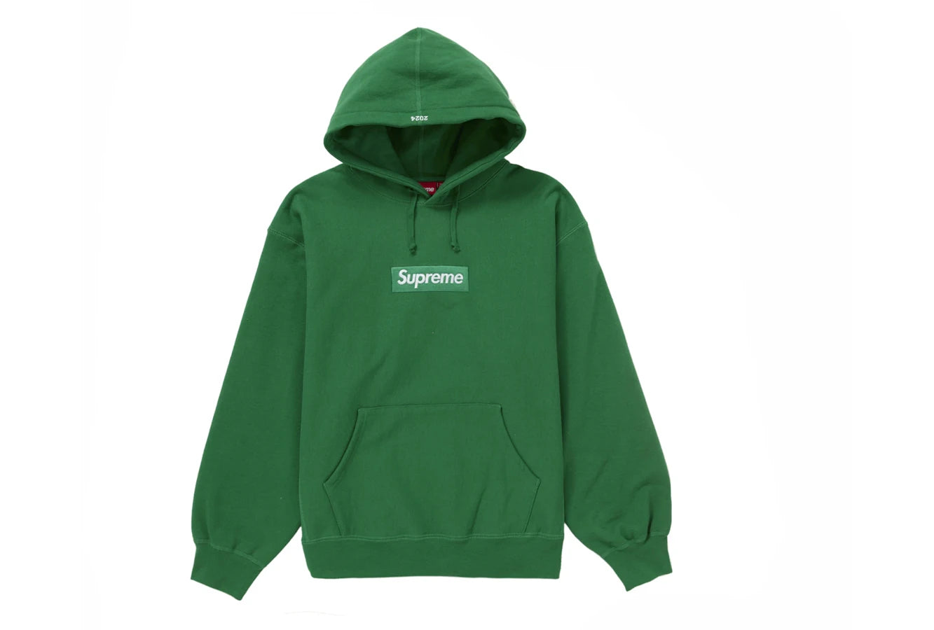 Supreme Box Logo Hooded Sweatshirt Green