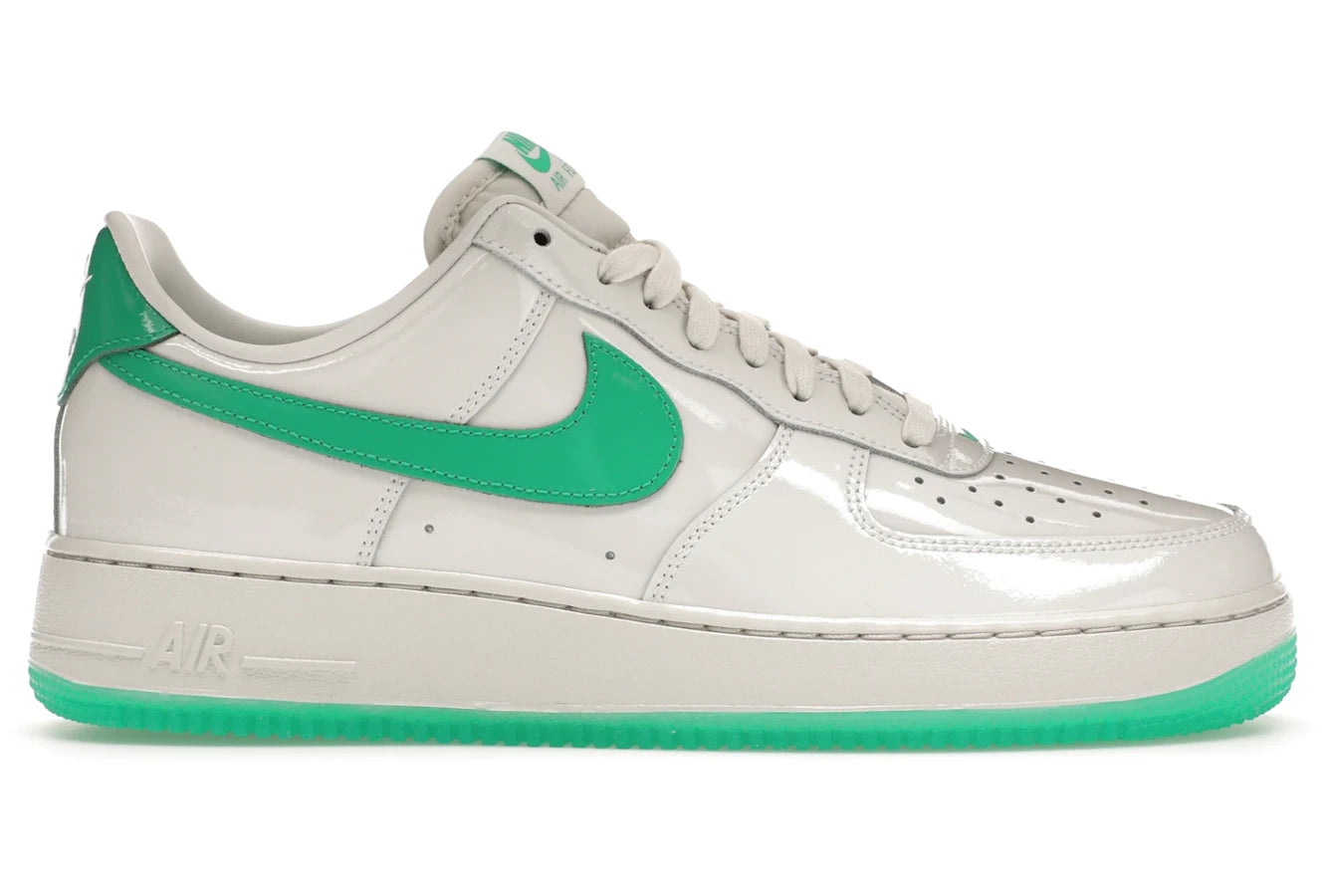 Nike Air Force 1 Low '07 Patent Platinum Tint Stadium Green