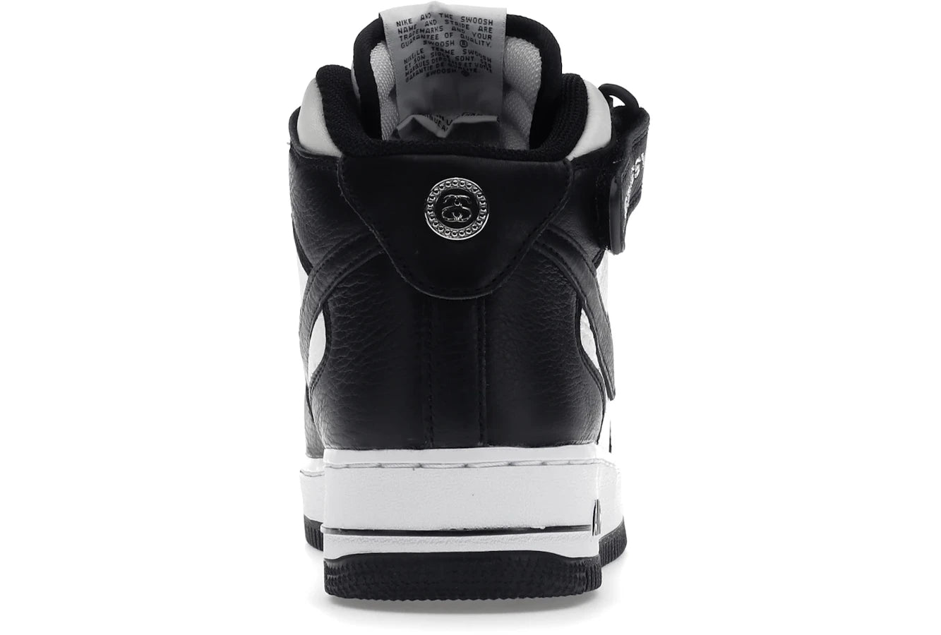 Nike Air Force 1 Mid Stussy Light Bone Black