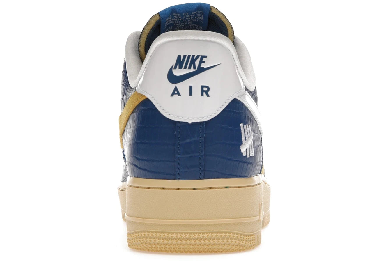 Nike Air Force 1 Low SP Undefeated 5 On It Blue Yellow Croc
