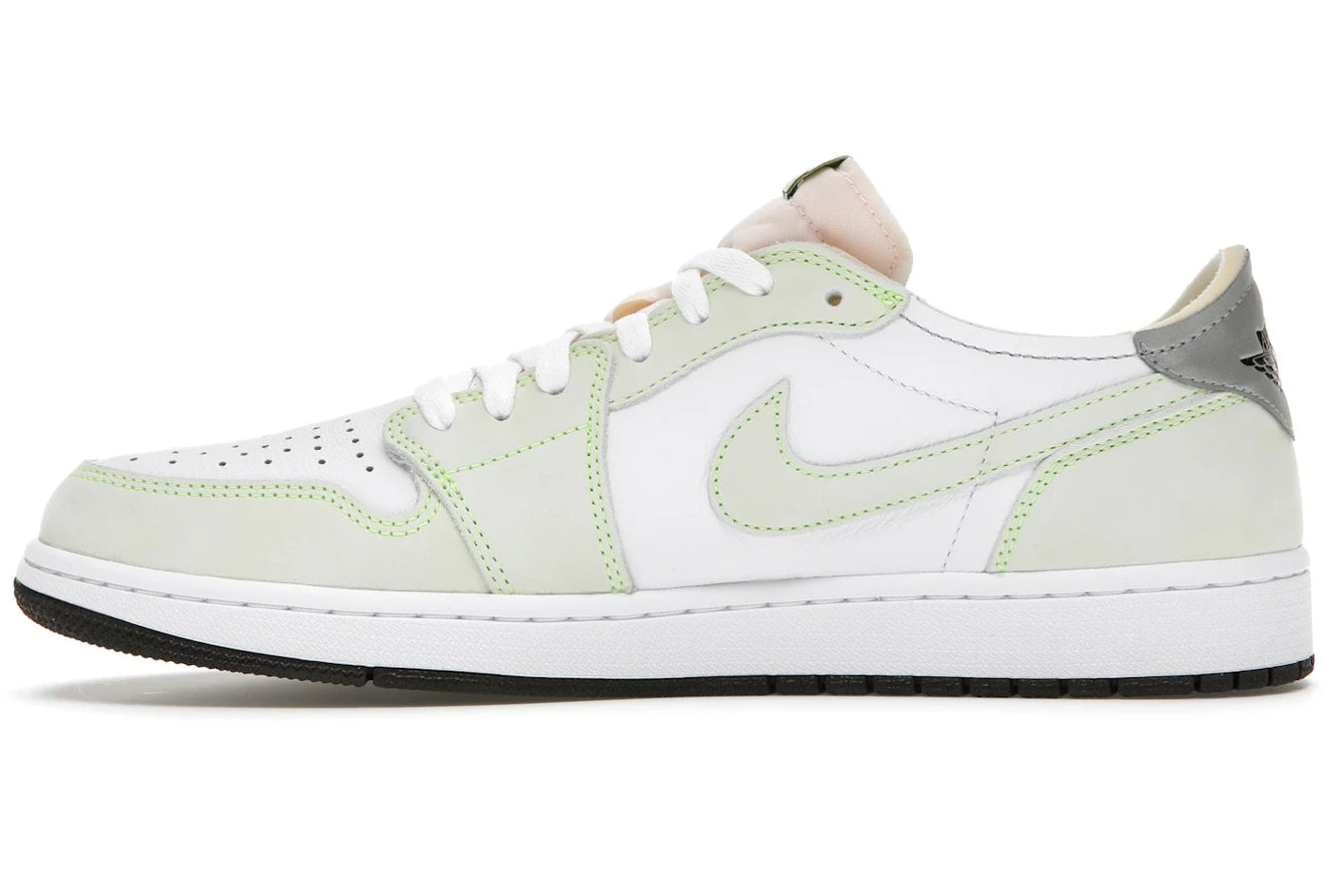 Air Jordan 1 Retro Low White Ghost Green Black