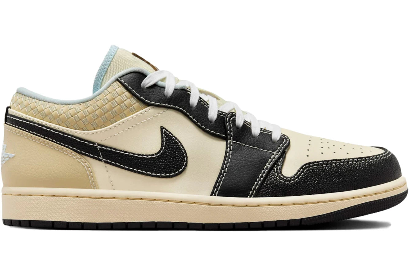 Air Jordan 1 Low SE Coconut Milk Black Muslin