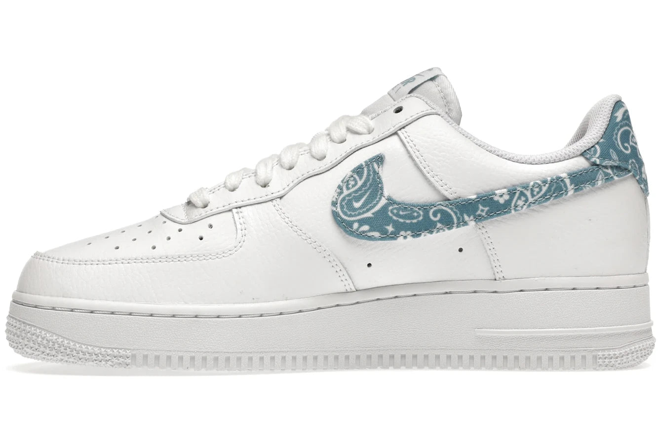 Nike Air Force 1 Low '07 Essential White Worn Blue Paisley