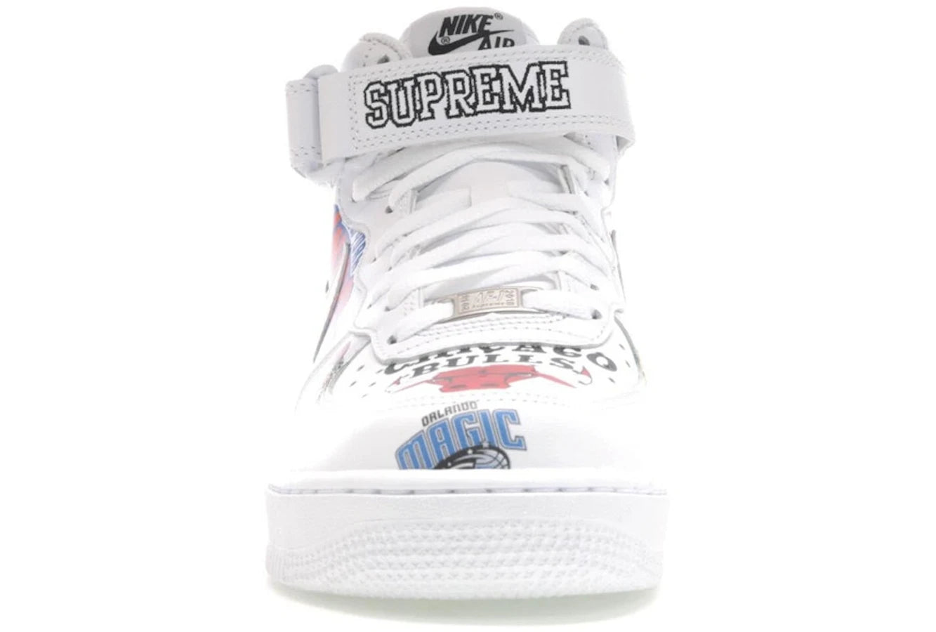 Nike Air Force 1 Mid Supreme NBA White