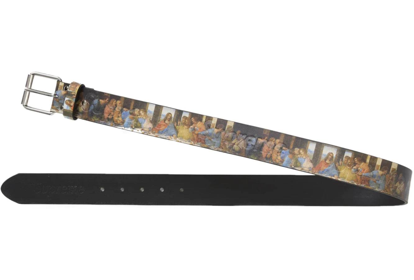 Supreme Last Supper Leather Belt Multicolor