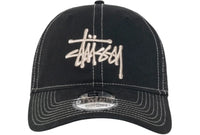 Stussy New Era 9Twenty Washed Basic Trucker Night Black