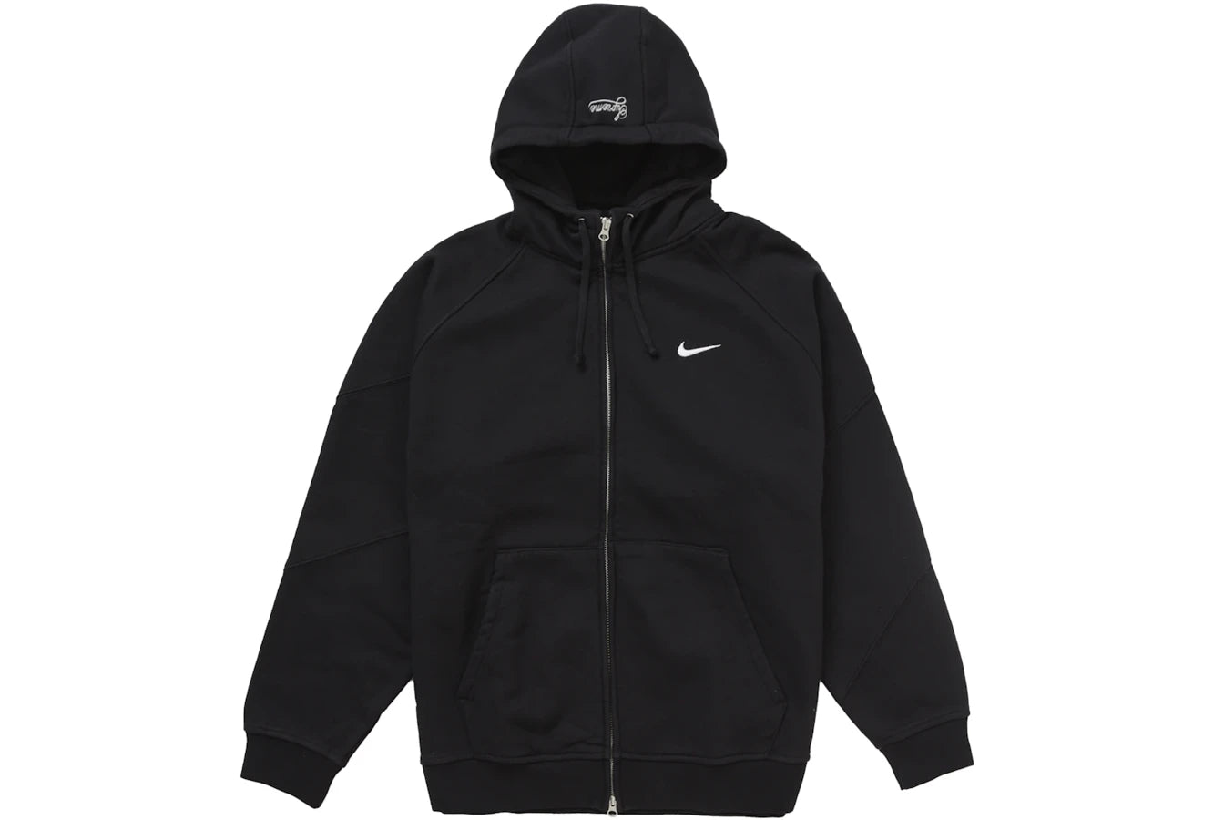 Supreme Nike Zip Up Hooded Sweatshirt Black