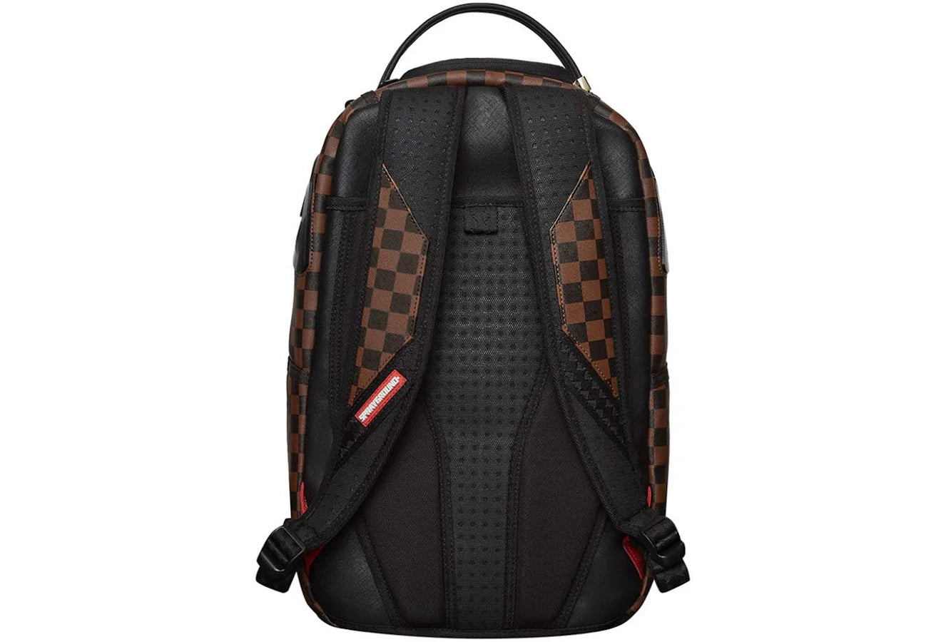 Sprayground Clear Rubber Sharks In Paris DLXSV Backpack Brown/Black