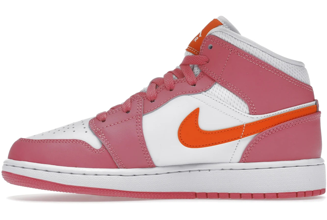 Air Jordan 1 Mid Pinksicle Safety Orange