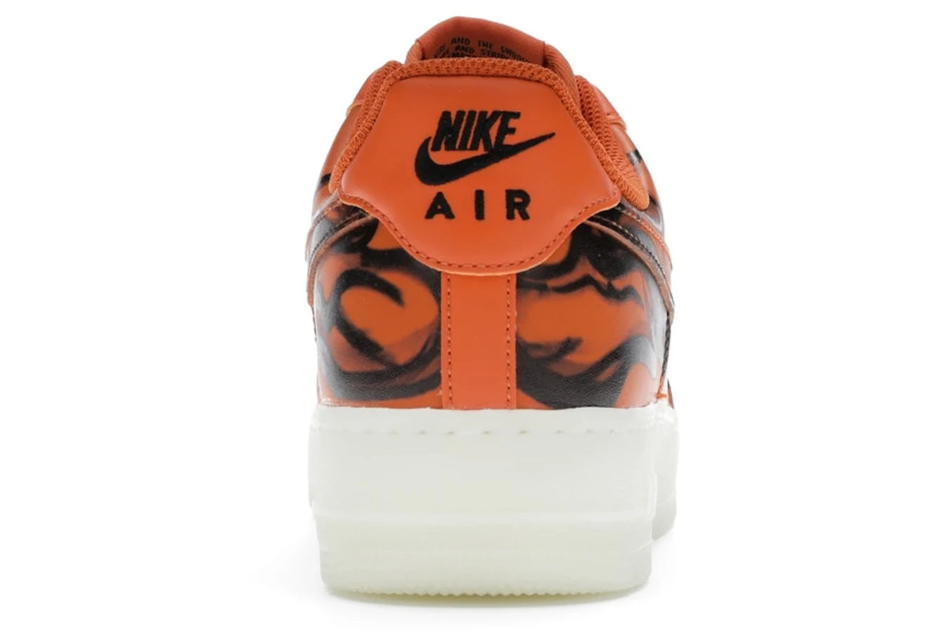 Nike Air Force 1 Low Orange Skeleton Halloween