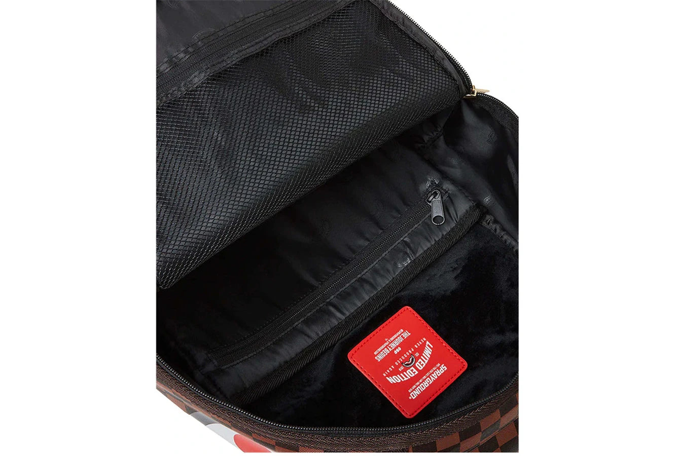 Sprayground Sharks In Paris Lenticular Chomp Backpack Brown
