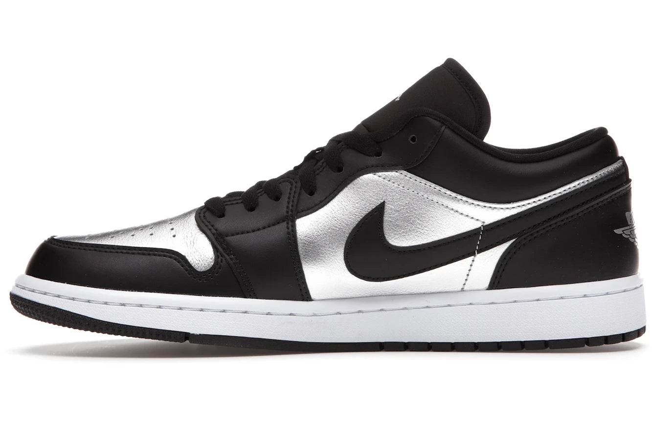 Air Jordan 1 Low SE Black Metallic Silver