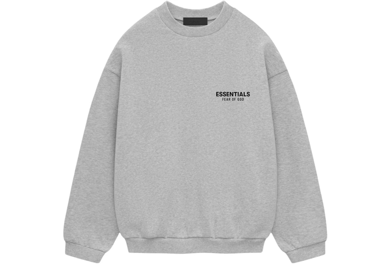 Fear of God Essentials Fleece Crewneck Light Heather Gray