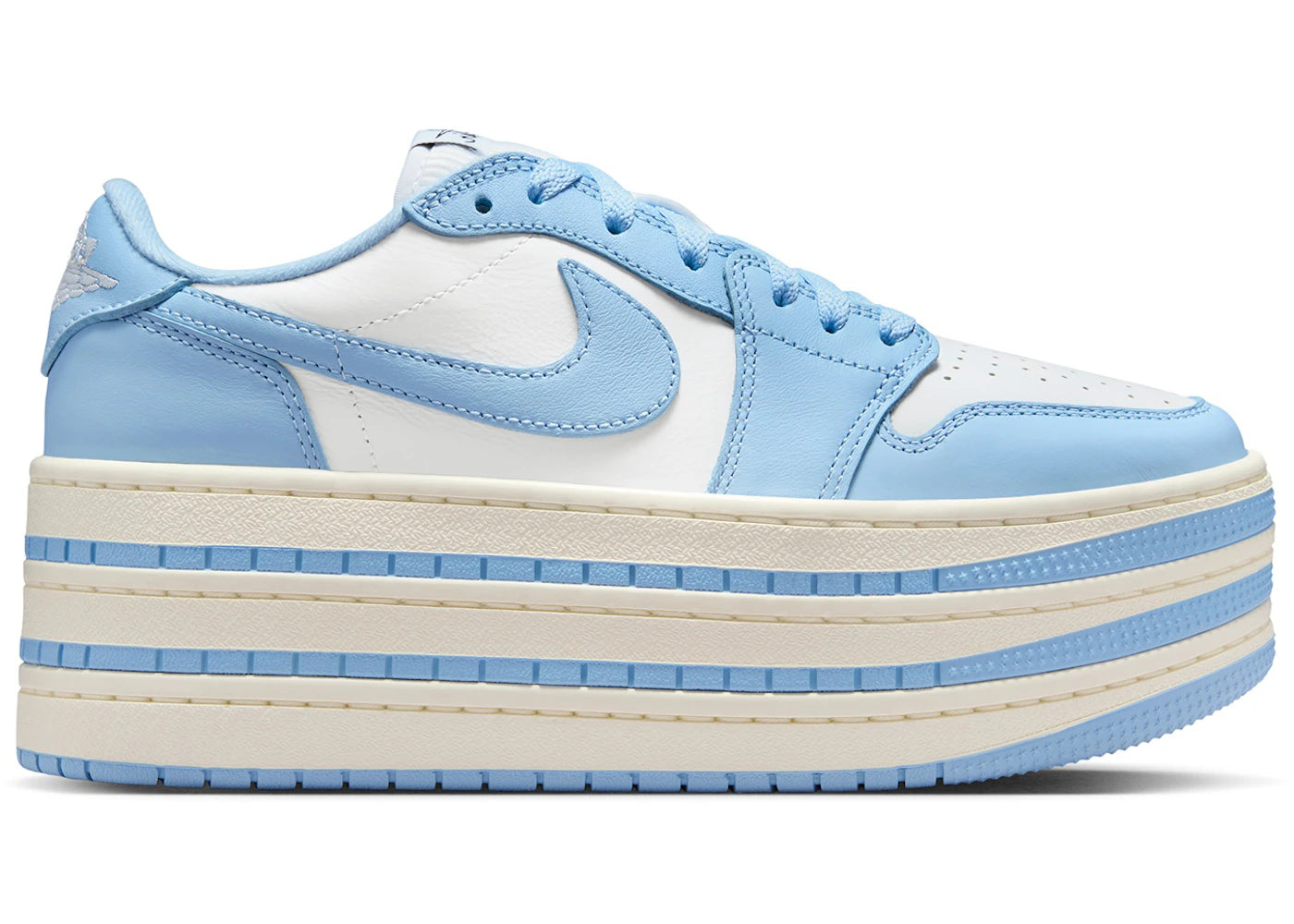 Jordan 1 Low Triple Stack Psychic Blue White (Women's)