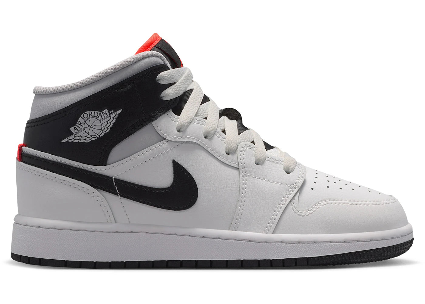 Jordan 1 Mid Summit White Infrared Black (GS)