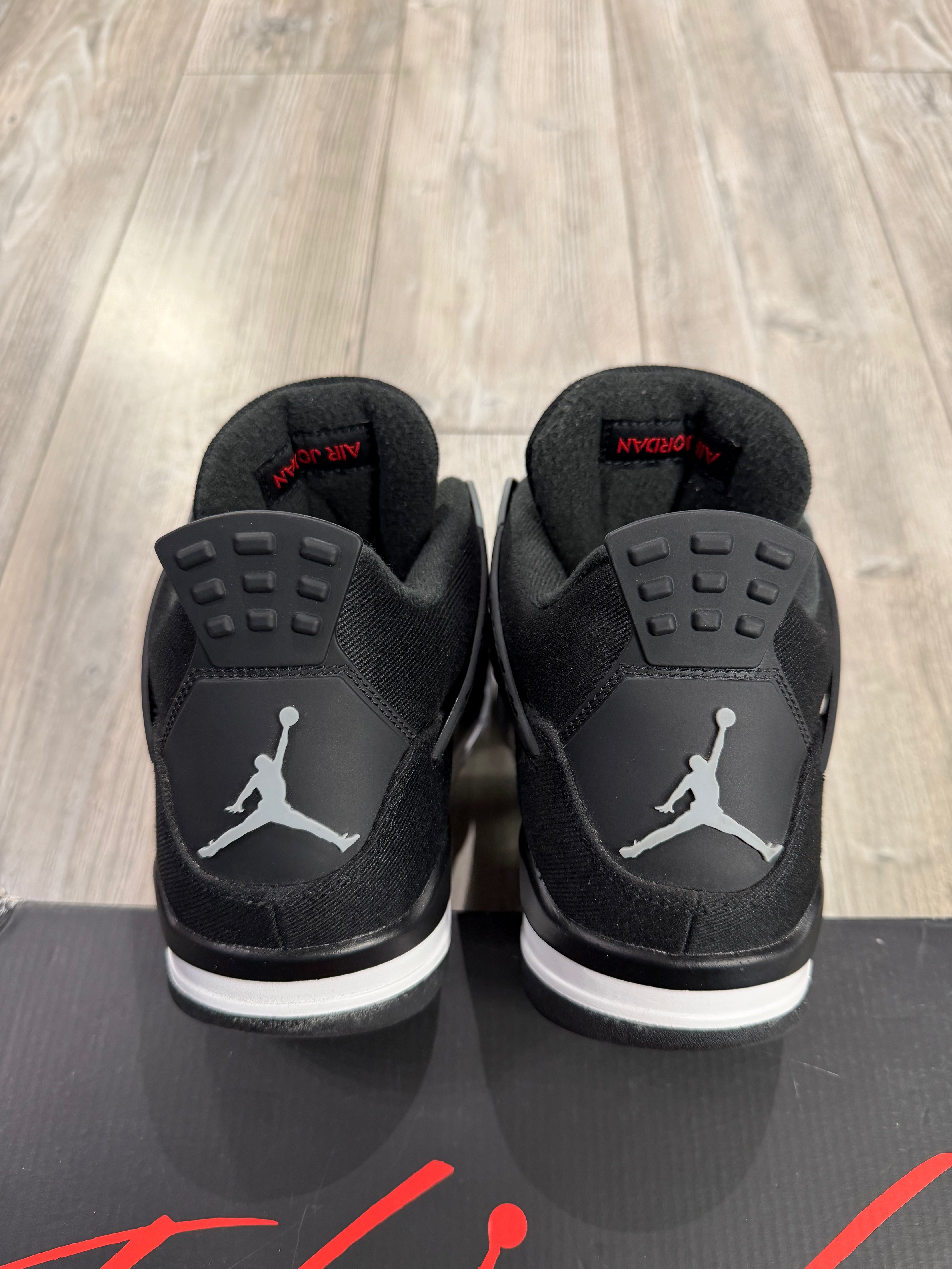 Jordan 4 Black Canvas (EU44.5)