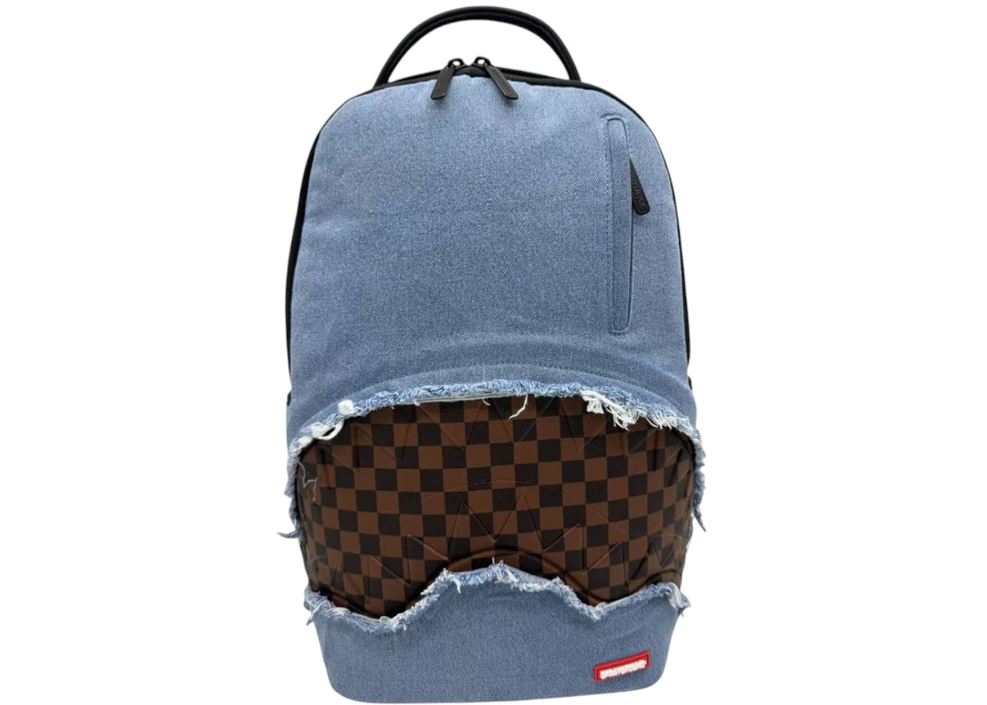Sprayground Denim Shark Bite DLXSV Backpack Blue