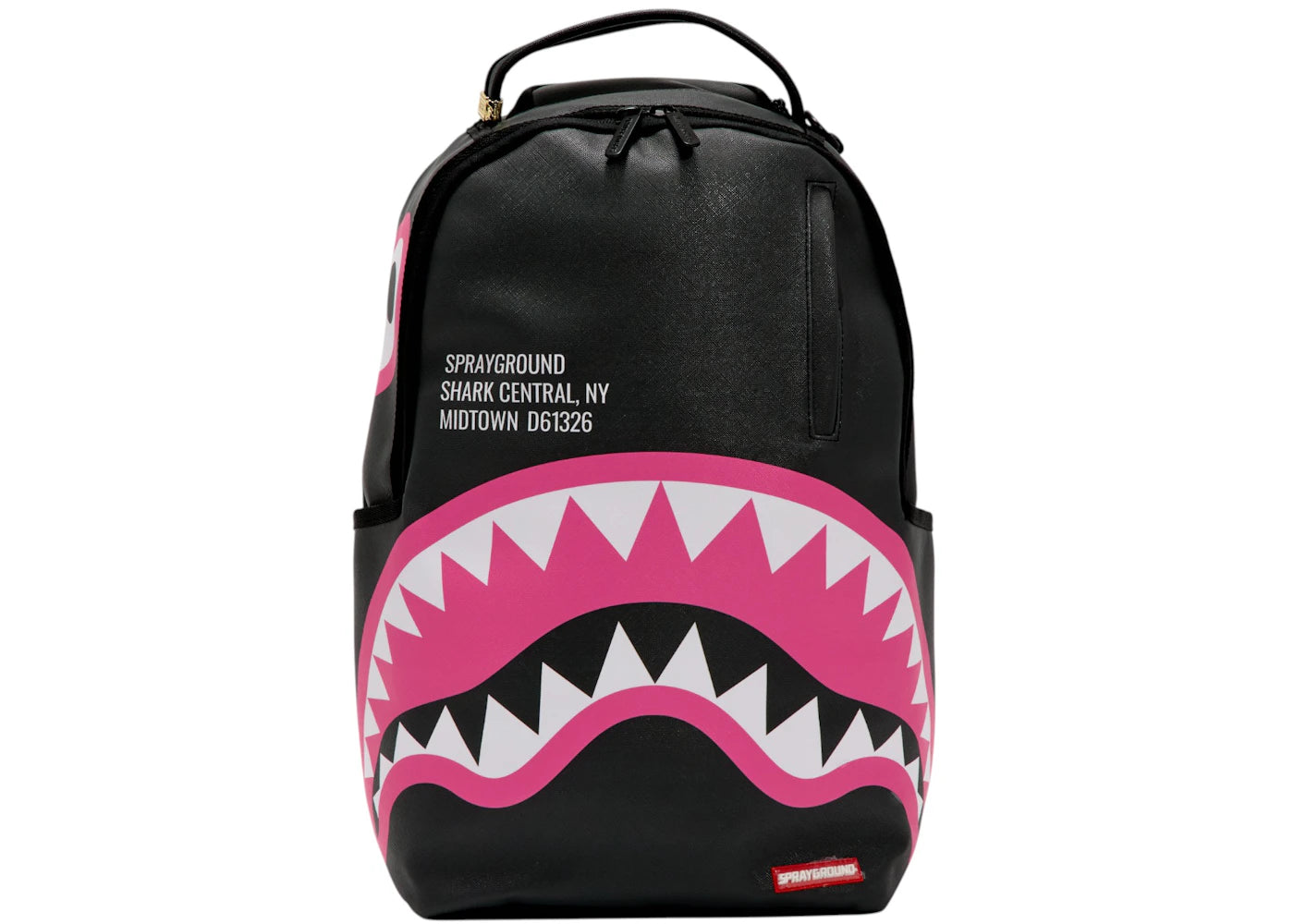 Sprayground Shark Central Pink DLXSV Backpack Black/Pink