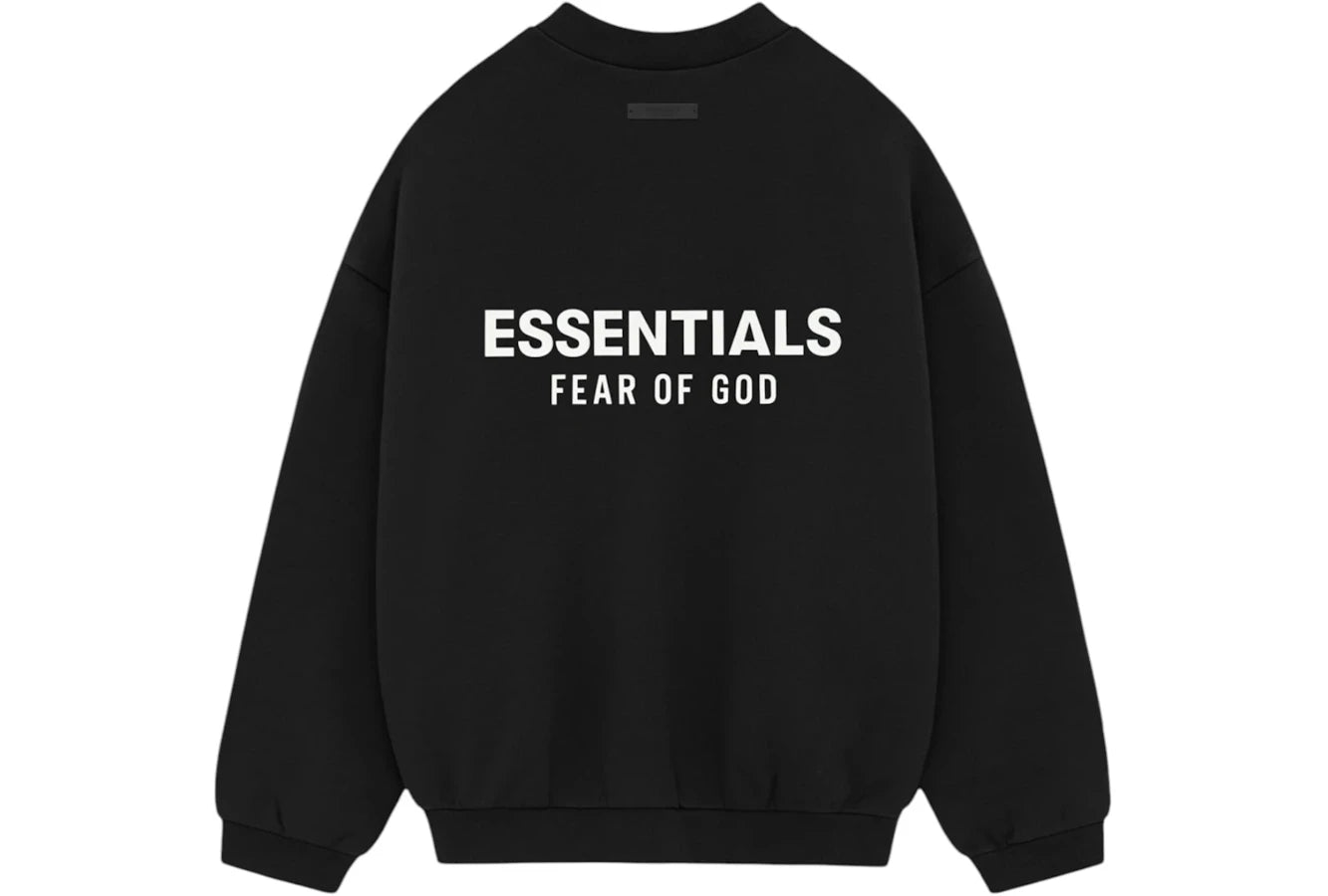 Fear of God Essentials Fleece Crewneck Black
