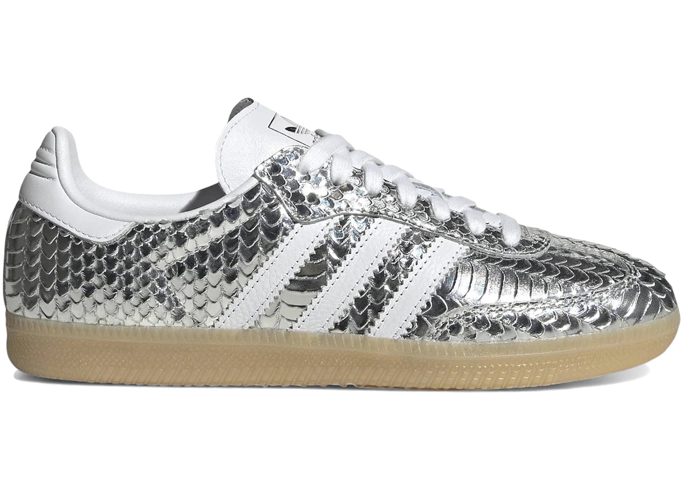 adidas Samba OG Patent Snakeskin Silver Metallic (Women's)