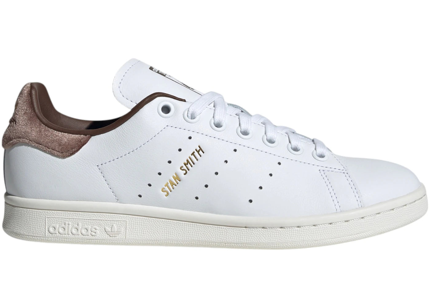 adidas Stan Smith Cloud White Gold Metallic Brown (Women's)