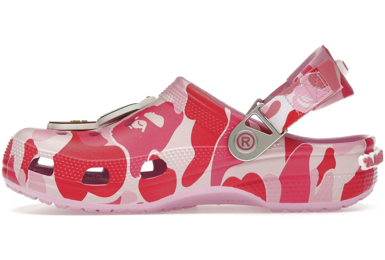 Crocs Classic Clog A Bathing Ape ABC Camo Pink