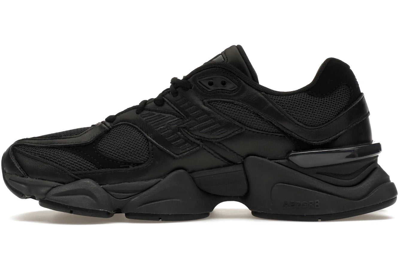 New Balance 9060 Triple Black Leather