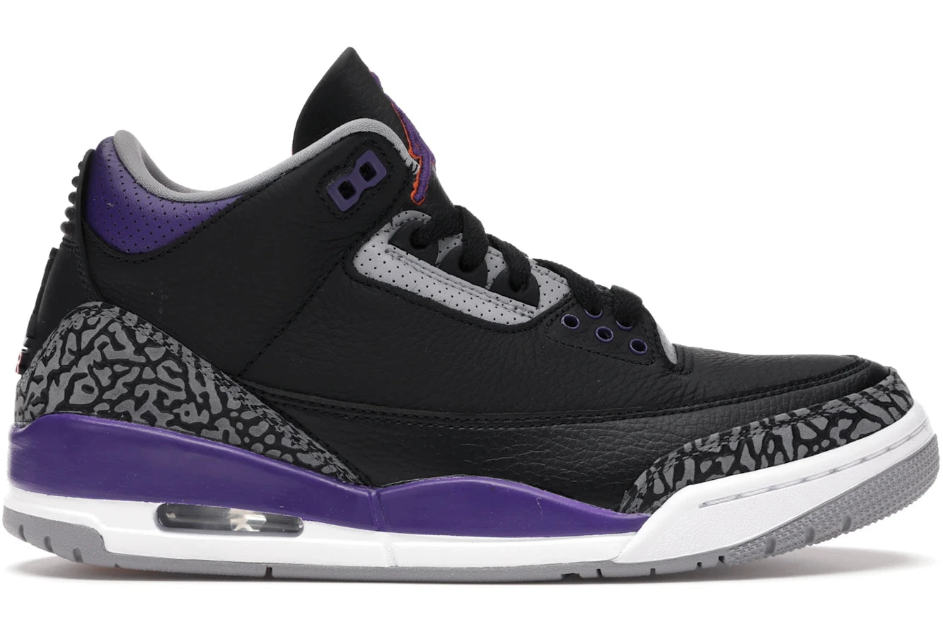 Air Jordan 3 Retro Black Court Purple
