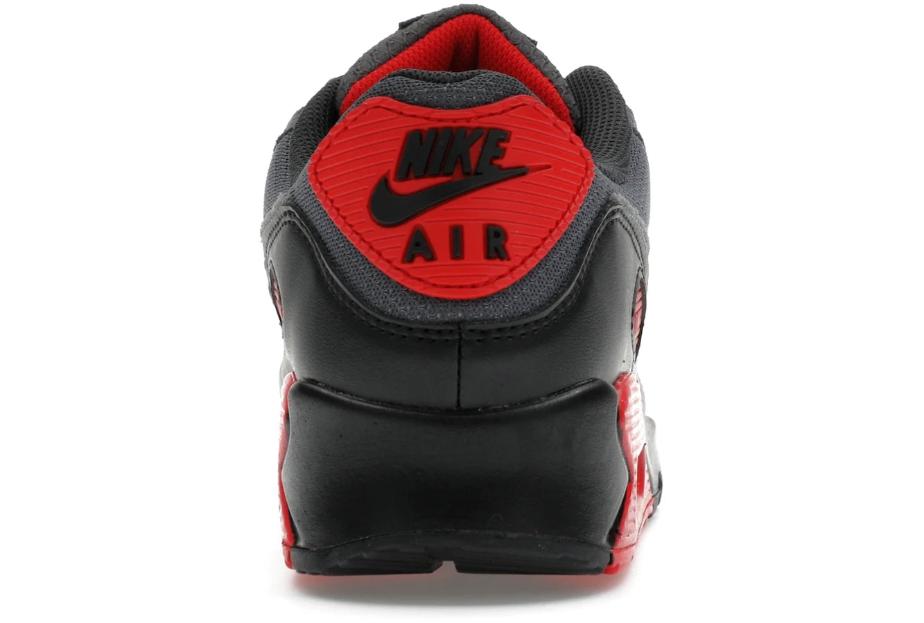 Nike Air Max 90 Smoke Grey Fire Red