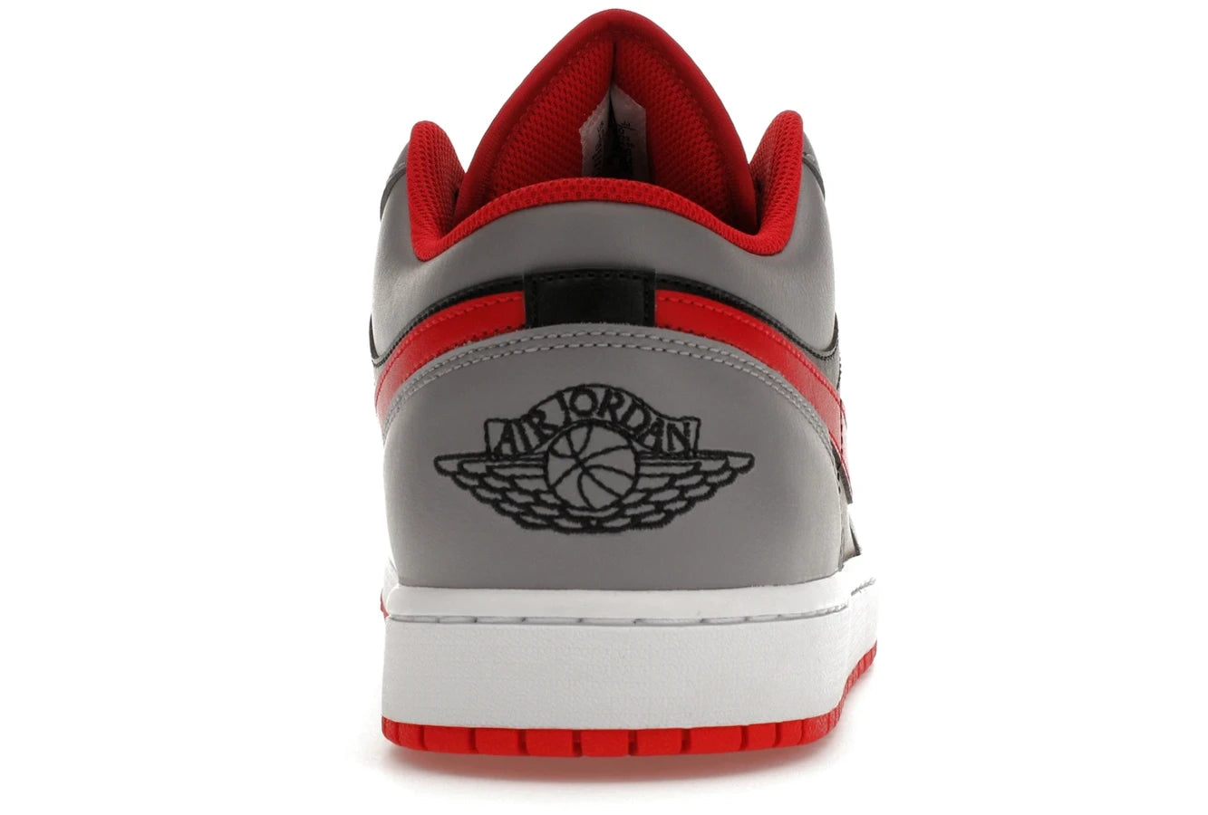 Air Jordan 1 Low Black Light Smoke Grey Gym Red