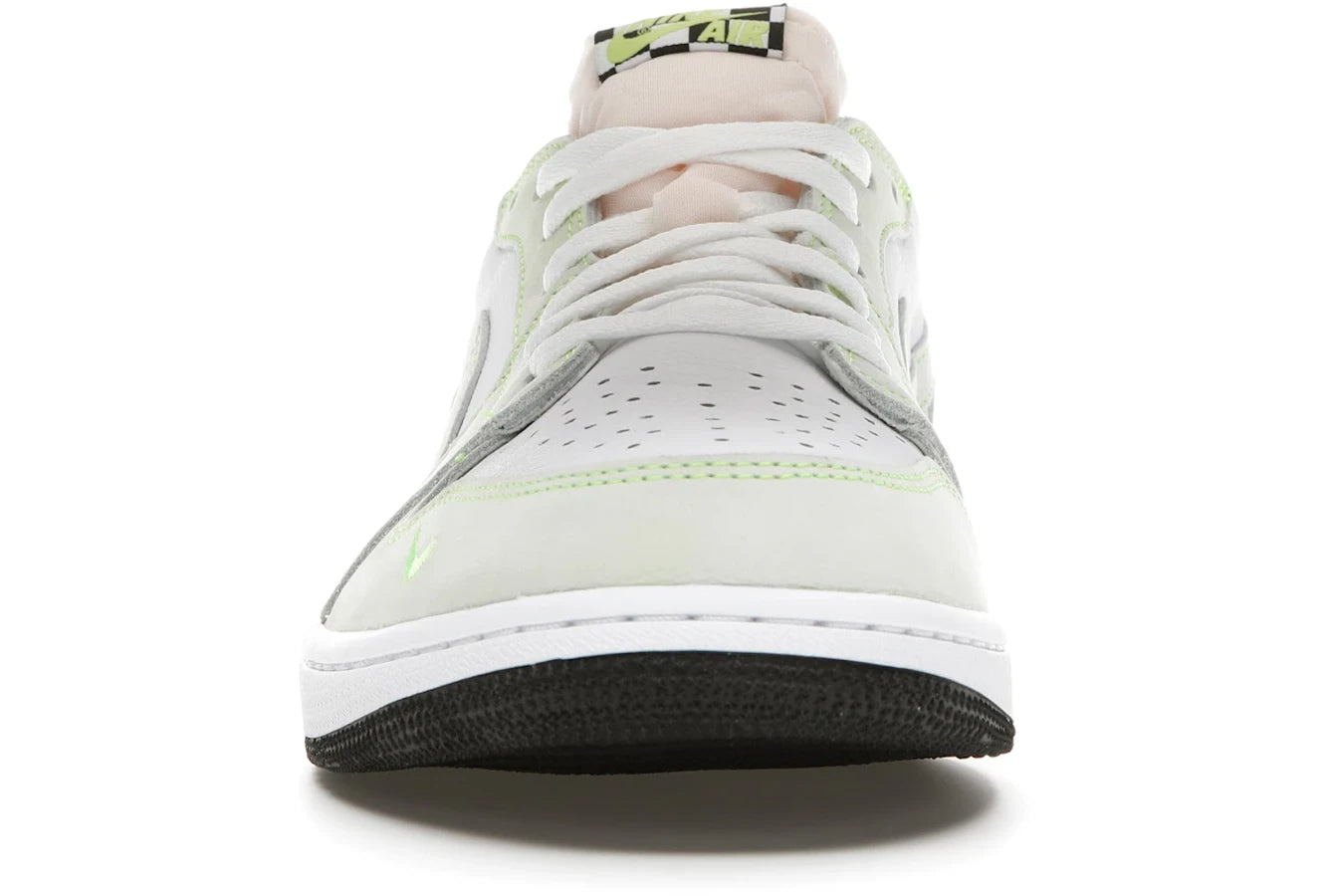 Air Jordan 1 Retro Low White Ghost Green Black