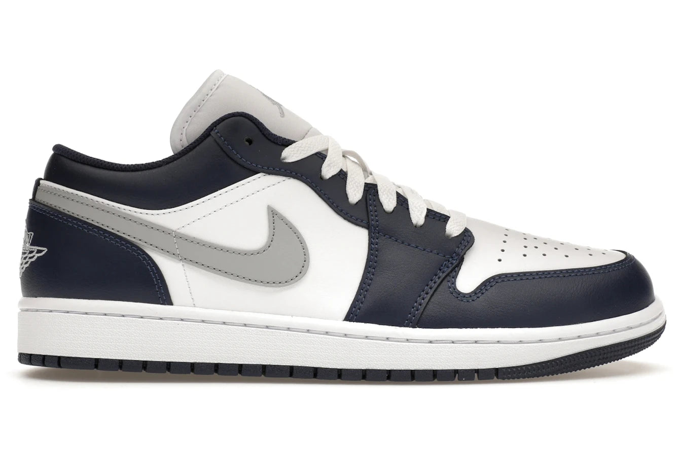 Air Jordan 1 Low Wolf Grey Midnight Navy