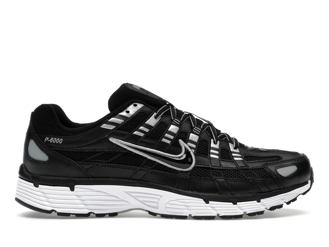 Nike P-6000 Black White Metallic Silver
