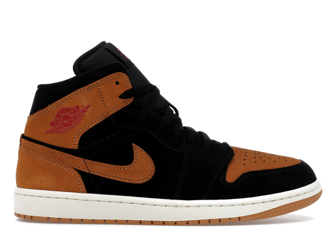 Jordan 1 Mid SE Black Flax