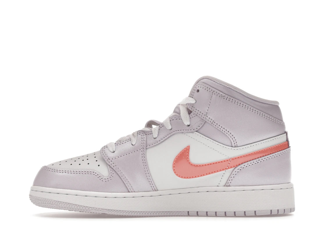 Jordan 1 Mid SE Barely Grape Iridescent Swoosh (GS)