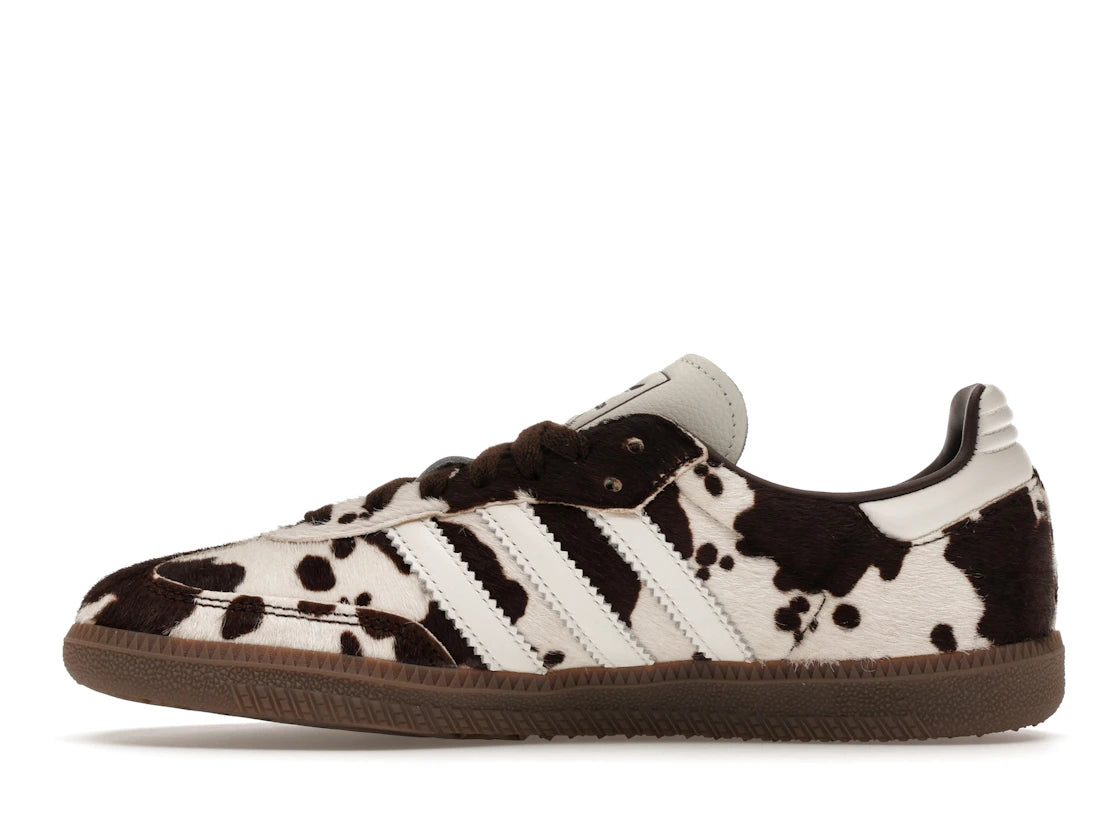 adidas Samba OG Cow Print Dark Brown White (Women's)