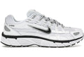Nike P-6000 White Metallic Silver Black