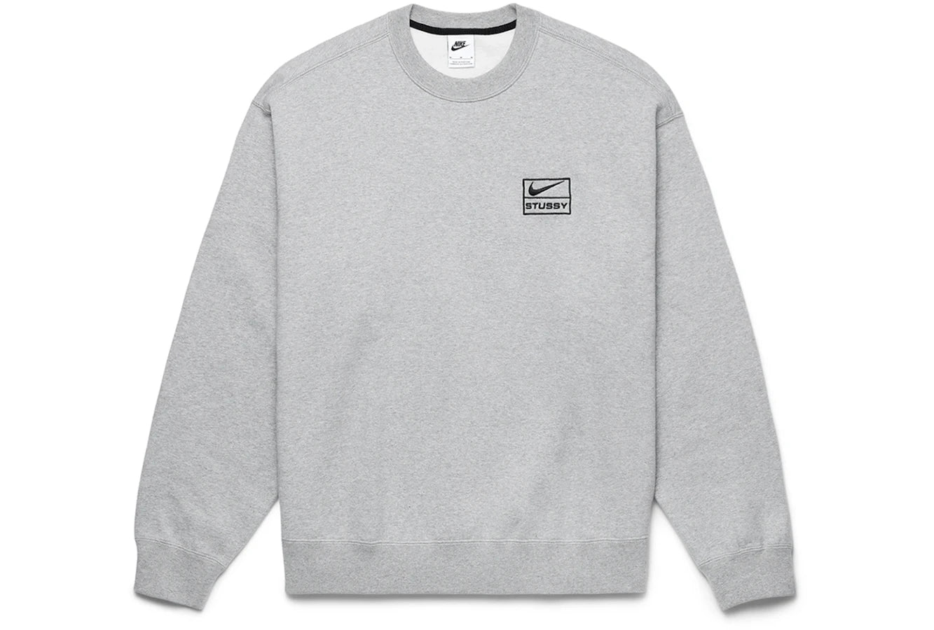 Nike x Stussy Crew Fleece Grey