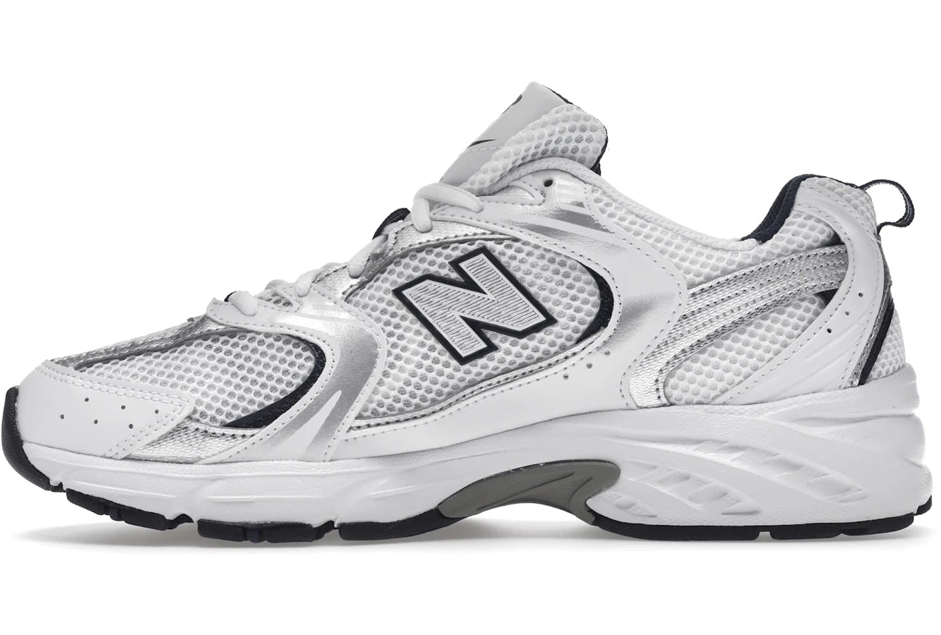 New Balance 530 White Silver Navy