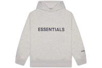 Fear of God Essentials 3D Silicon Applique Pullover Hoodie Heather Oatmeal