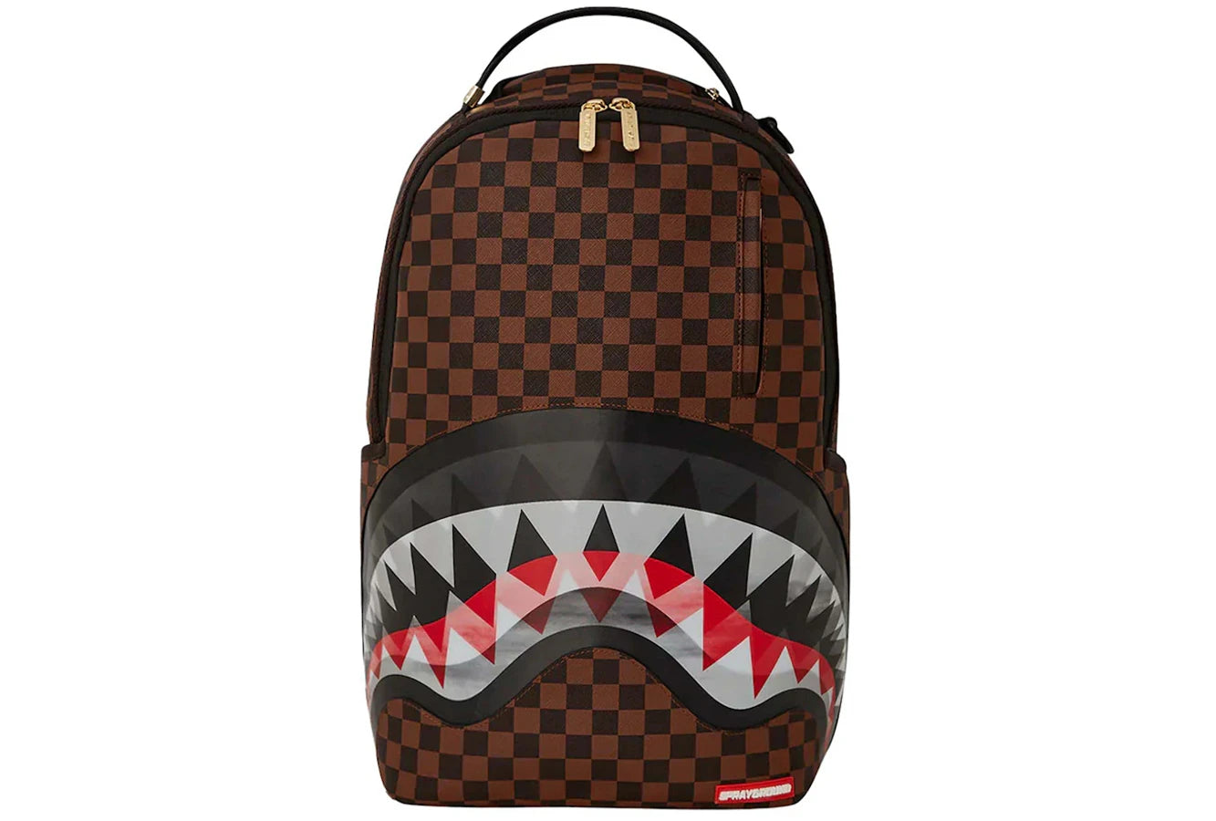 Sprayground Sharks In Paris Lenticular Chomp Backpack Brown