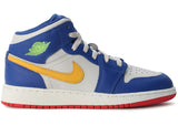 Jordan 1 Mid Racer Blue Red Gold (GS)