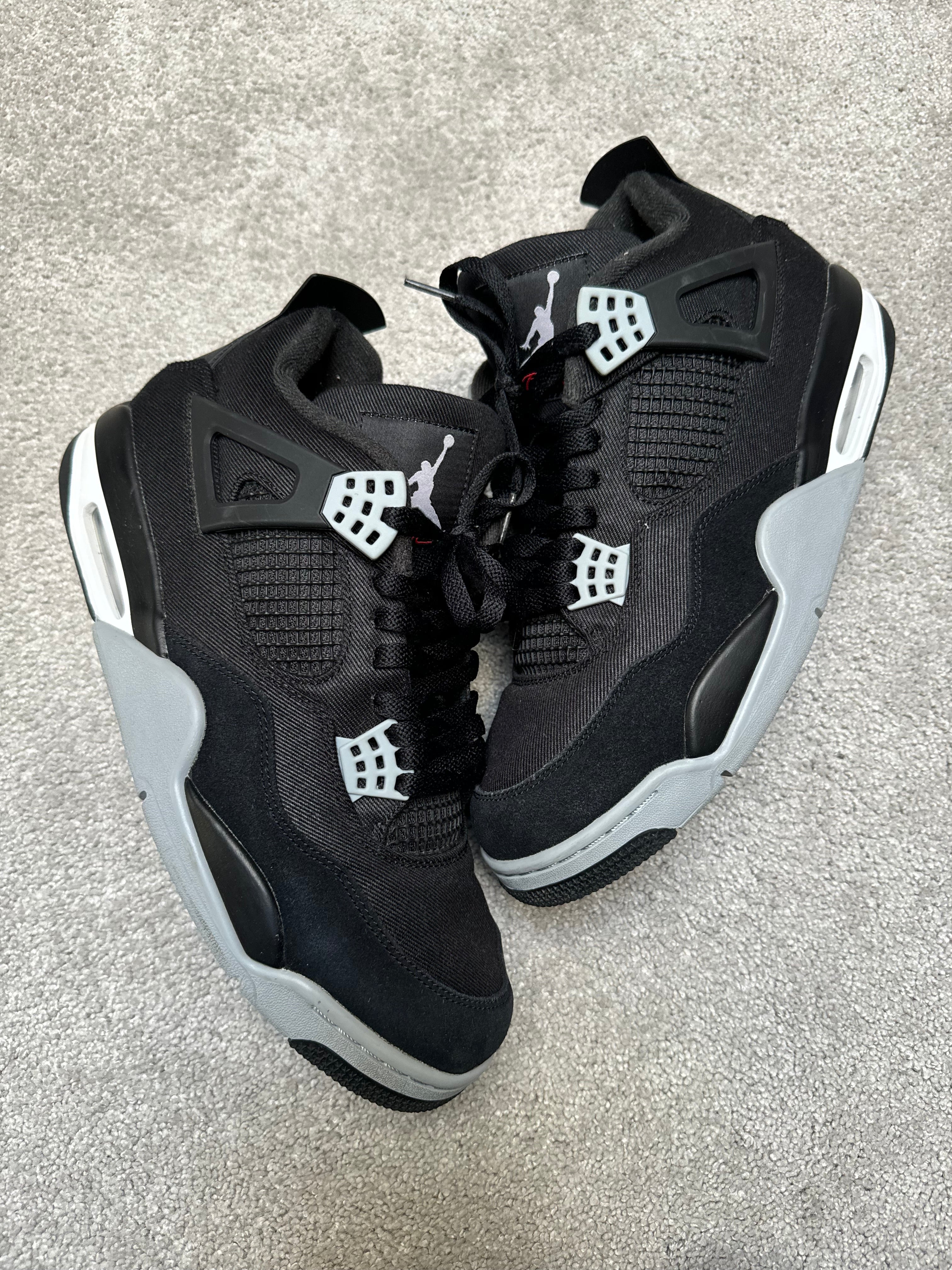 Jordan 4 Black Canvas (EU 46)