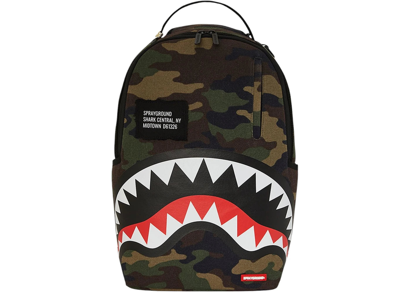 Sprayground Shark Central Camo DLXS Backpack Multicolor