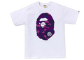 BAPE Color Camo Big Ape Head T-Shirt White Purple