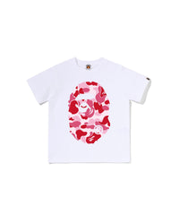 BAPE ABC Camo T-Shirt White Pink