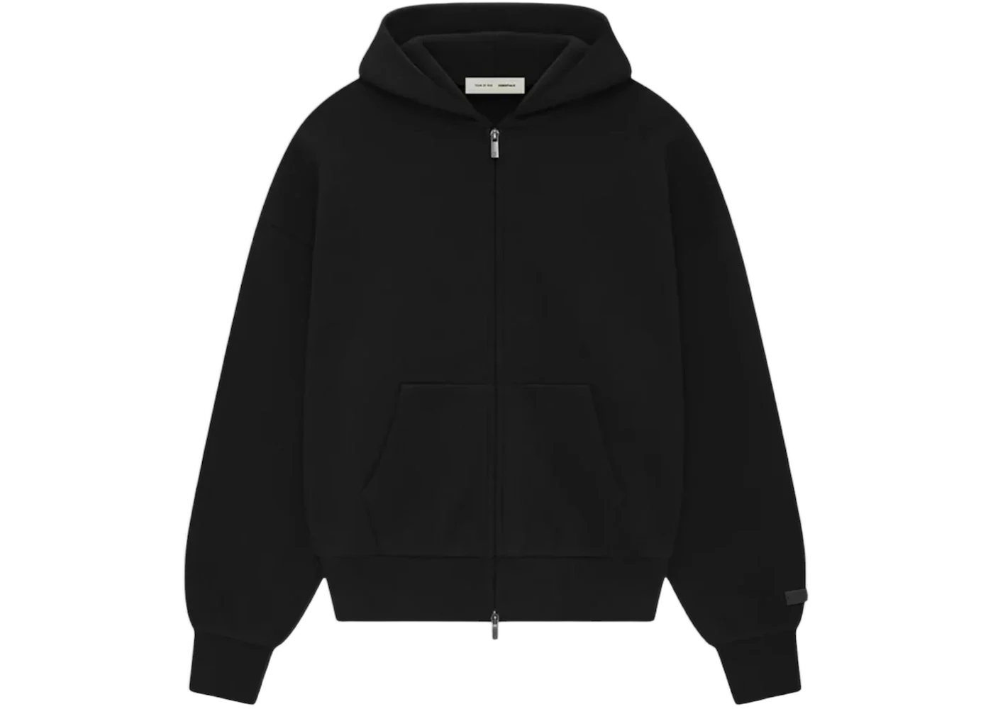 Fear of God Essentials Zip Up Hoodie Black