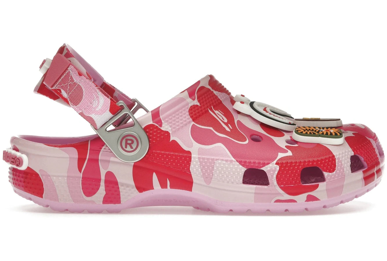 Crocs Classic Clog A Bathing Ape ABC Camo Pink